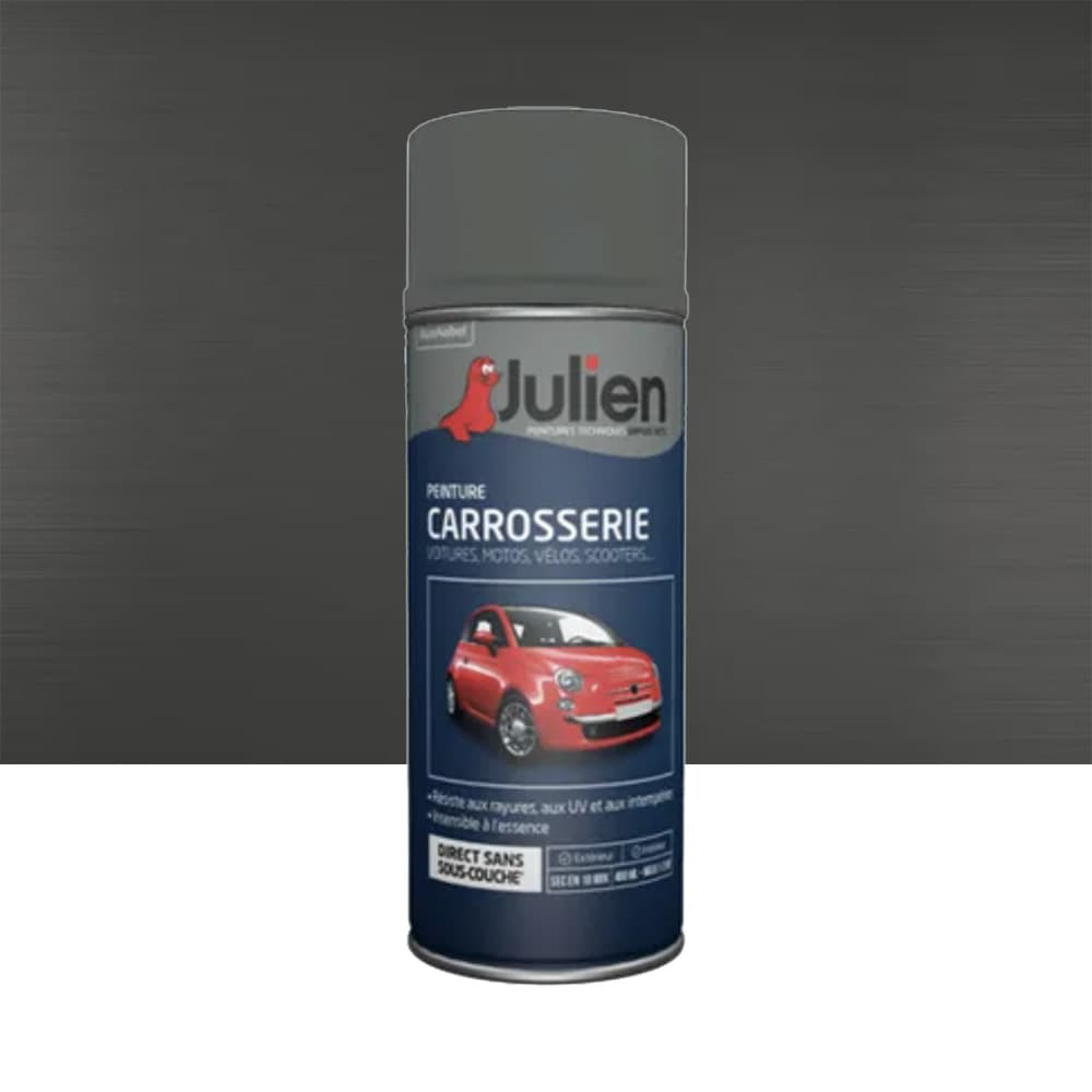 Bombe de peinture JULIEN Carrosserie Gris Quartz Brillant - 400ml