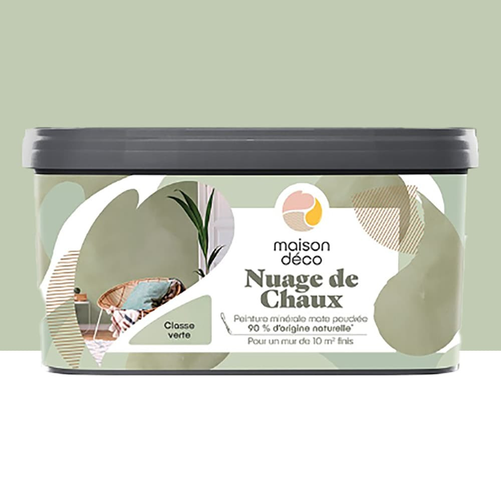 Peinture MAISON DÉCO Nuage De Chaux Classe Verte - 2L