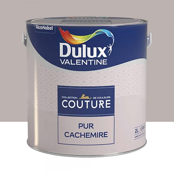 Peinture acrylique Dulux Valentine Couture Pur cachemire - 2L
