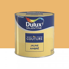 Peinture acrylique Dulux Valentine Couture Jaune ambré - 0,5L