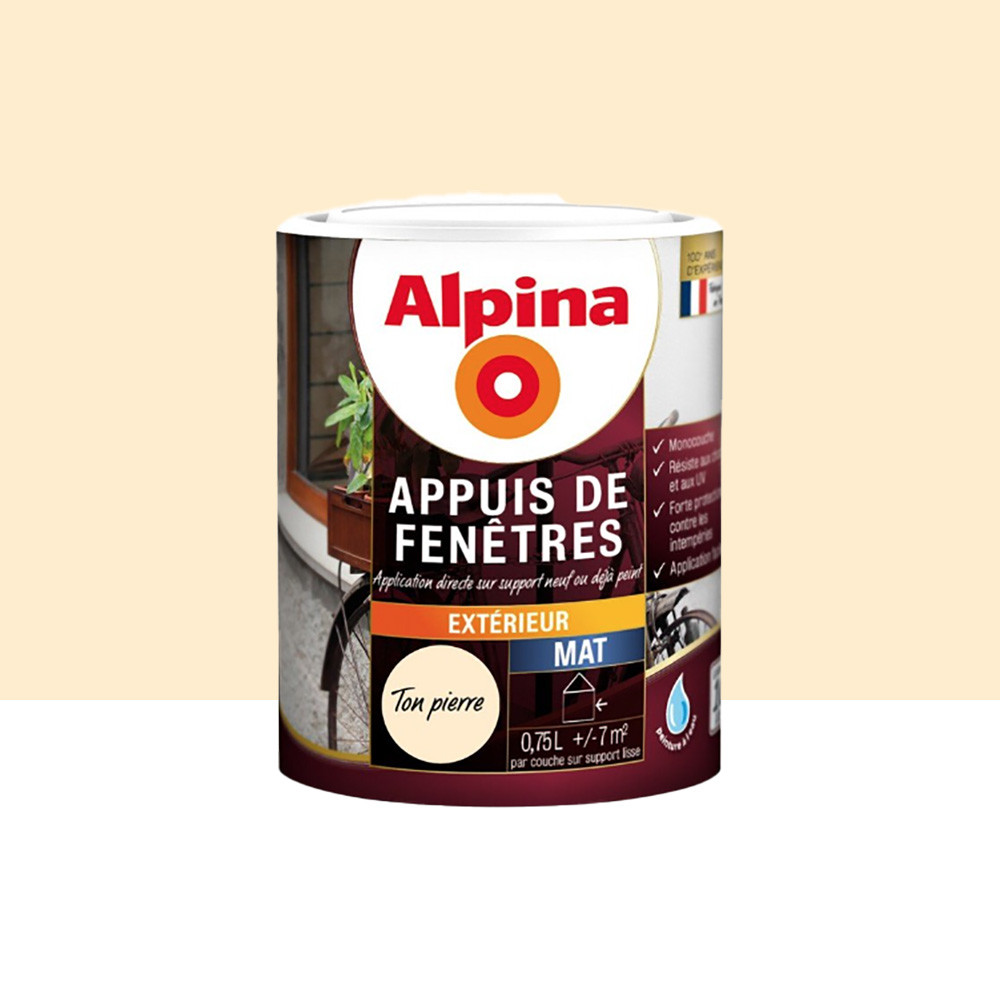 PEINTURE MONOCOUCHE APPUIS DE FENETRE SOUBASSEMENT 2.5L TON PIERRE 15