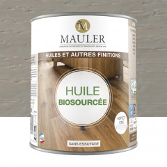 Huile biosourcée MAULER Gris perle ciré - 1L