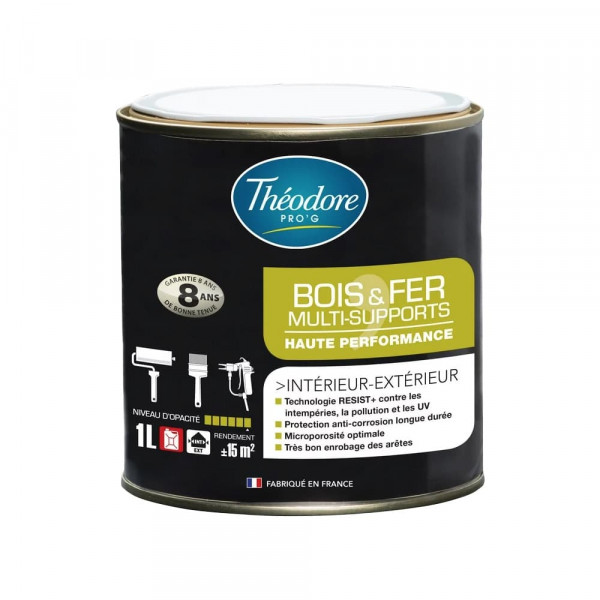 Théodore Bois & Fer Multi-supports Blanc Satin - 3L