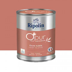 Peinture Murs, Boiseries, Radiateurs RIPOLIN OPur Satin Ocre nubie NP - 0,5L