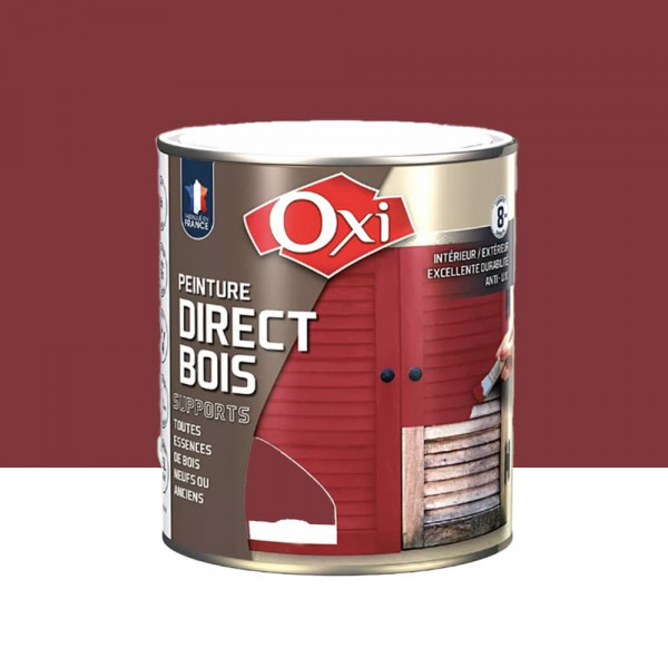 Peinture Direct Bois OXI Rouge Basque - 2,5L