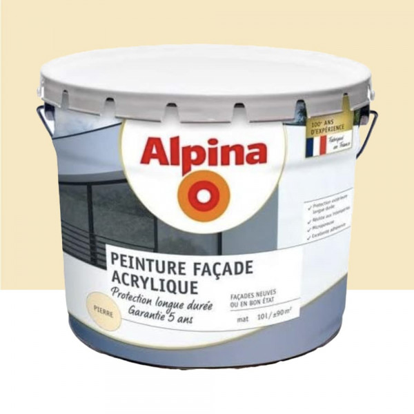 Peinture Façade Acrylique ALPINA Pierre - 10L