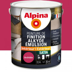 Peinture de finition acrylique Alpina Orchidée - 2,5L