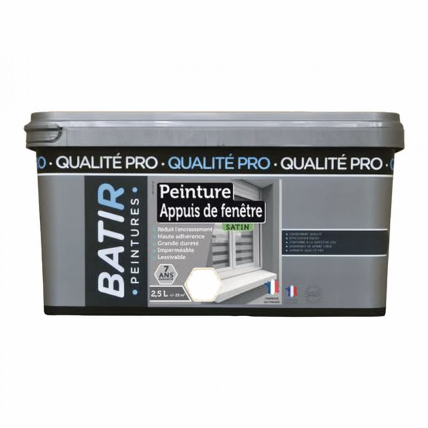 Peinture Appuis de fenêtres BÂTIR Blanc - 2,5L