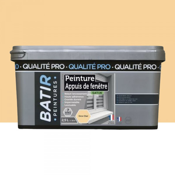 Peinture Appuis de fenêtres BÂTIR Ocre clair - 2,5L