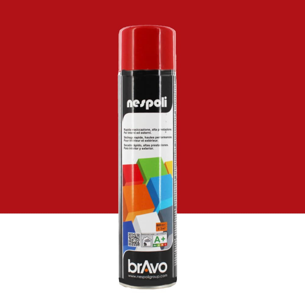 Peinture Aérosol BRAVO NESPOLI - Rouge Feu (600ml) Peinture Aérosol BRAVO NESPOLI - Rouge Feu (600ml)