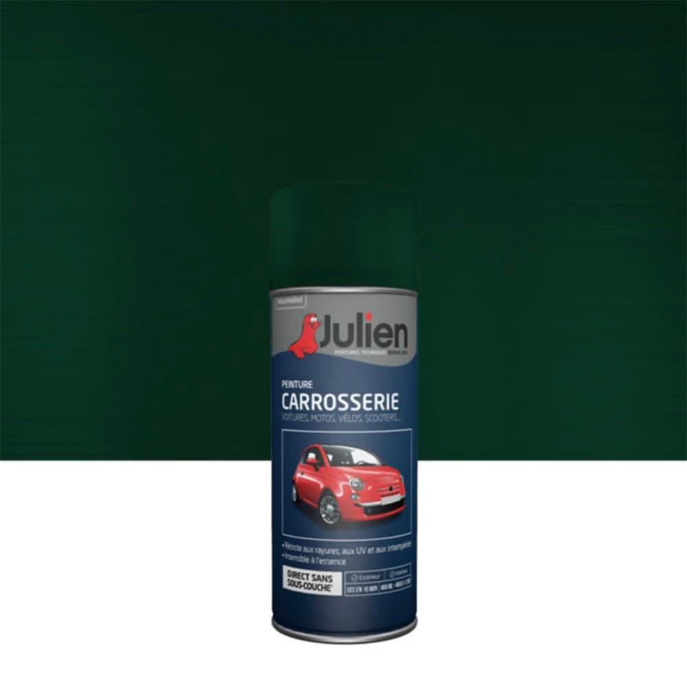 Bombe de peinture JULIEN Carrosserie Vert Polo métal - 400ml