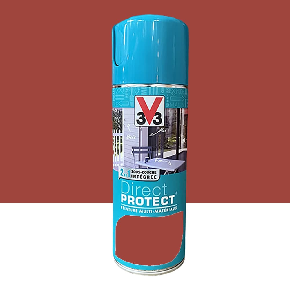 Bombe de peinture aérosol Glycéro Multi-matériaux V33 Direct Protect Coccinelle - 400ml Bombe de peinture aérosol Glycéro Multi-matériaux V33 Direct Protect Coccinelle - 400ml