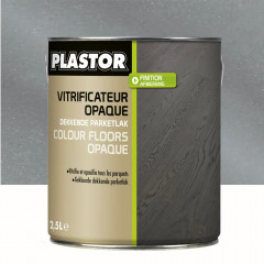 Vitrificateur opaque PLASTOR Colour Floors Opaque Acier Métalisé - 2,5L