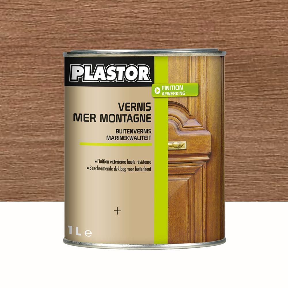 Vernis Extérieur Mer Et Montagne Plastor Chêne Moyen - 1L
