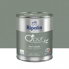 Peinture Murs, Boiseries, Radiateurs RIPOLIN OPur Satin velouté Vert nobile NP