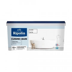 Peinture Cuisine & Bain RIPOLIN Blanc - 2L