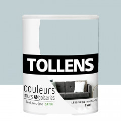 Peinture TOLLENS Couleurs Murs & Boiseries Satin Gris pierre - 0,75L
