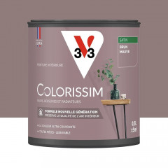 Peinture intérieure V33 Colorissim Satin Brun mauve - 0,5L