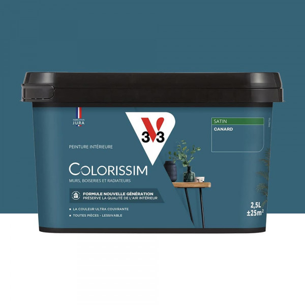 Peinture intérieure V33 Colorissim Satin Canard - 2,5L