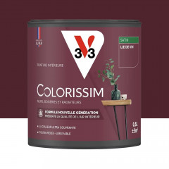 Peinture intérieure V33 Colorissim Satin Lie de vin - 0,5L