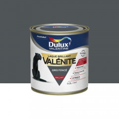 Laque brillant Dulux Valentine Valénite Gris foncé - 0,5L