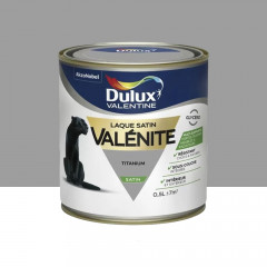Laque satin Dulux Valentine Valénite Titanium - 0,5L