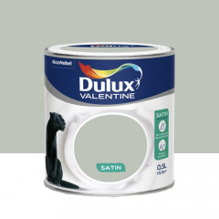 Peinture acrylique satin DULUX VALENTINE Crème de couleur Douceur de l'aube - 0,5L