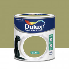 Peinture acrylique satin DULUX VALENTINE Crème de couleur Aiguille de pin- 0,5L