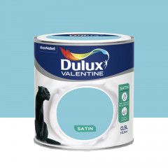 Peinture acrylique satin DULUX VALENTINE Crème de couleur Bermudes - 0,5L