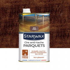 Cire Anti-Tâche Parquets STARWAX Bois Foncé - 1L