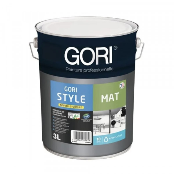Peinture intérieure GORI STYLE Mat Nouvelle formule - 3L