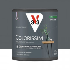 Peinture intérieure V33 Colorissim Satin Anthracite - 0,5L