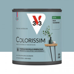 Peinture intérieure V33 Colorissim Satin Bleu scandinave - 0,5L