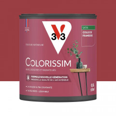 Peinture intérieure V33 Colorissim Satin Coulis framboise - 0,5L
