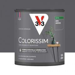 Peinture intérieure V33 Colorissim Satin Gris Ardoise - 0,5L