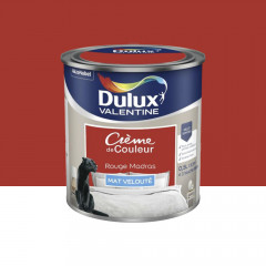 Peinture multi-supports Dulux Valentine Crème de Couleur Mat Rouge Madras - 0,5L