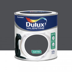 Peinture acrylique satin DULUX VALENTINE Crème de couleur Poivre - 0,5L