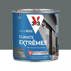 Peinture bois V33 Climats Extrêmes Gris basalte - 0,5L