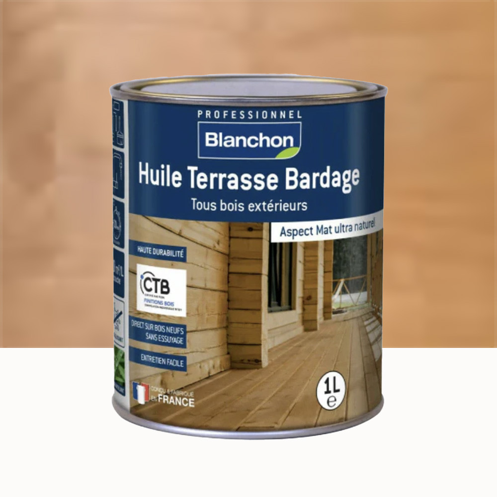 Huile Terrasse Bardage BLANCHON Chêne moyen pas cher