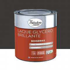 Laque Glycéro Brillante Théodore Noir - 0,5L