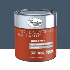 Laque Glycéro Brillante Théodore Bleu Marine - 0,5L