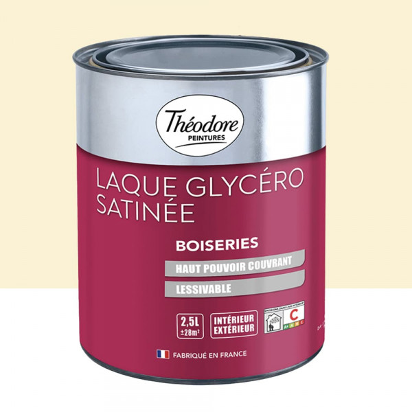 Laque Glycéro Satinée Théodore Ivoire - 2,5L