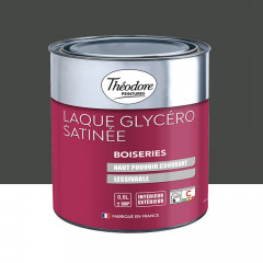 Laque Glycéro Satinée Théodore Noir - 0,5L