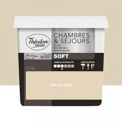 Peinture Chambres & Séjours Théodore Soft Porcelaine - 0,75L