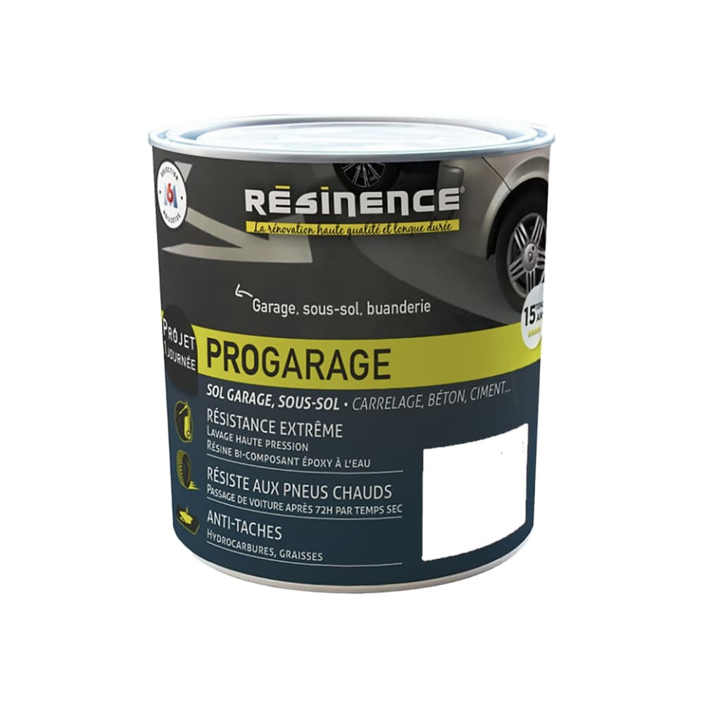 Peinture Sol RÉSINENCE ProGarage Blanc - 300ml Peinture Sol RÉSINENCE ProGarage Blanc - 300ml