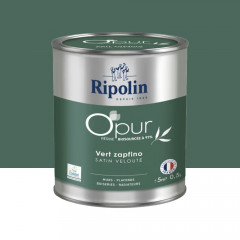 Peinture Murs, Boiseries, Radiateurs RIPOLIN OPur Satin Vert zapfino NP - 0,5L