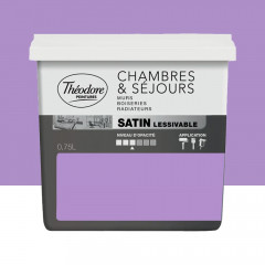 Peinture Chambres & Séjours Théodore Satin lessivable Macaron - 0,75L
