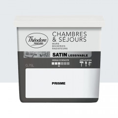 Peinture Chambres & Séjours Théodore Satin lessivable Prism - 0,75L