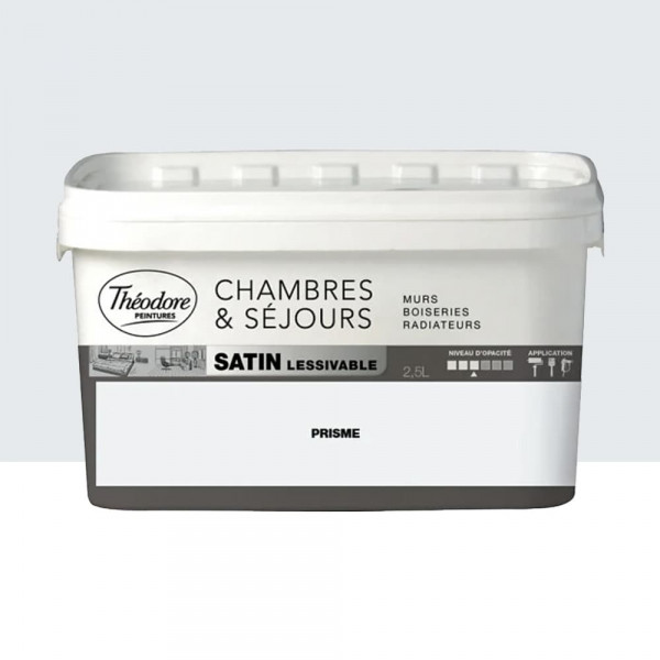 Peinture Chambres & Séjours Théodore Satin lessivable Prism - 2,5L
