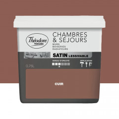 Peinture Chambres & Séjours Théodore Satin lessivable Cuir - 0,75L